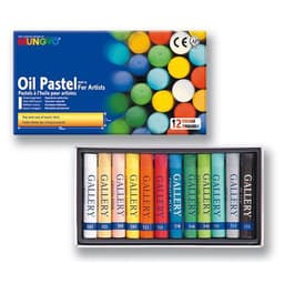 Boite 12 pastels Mungyo artist taille standard 71 mm Ø 11 mm - Image principale