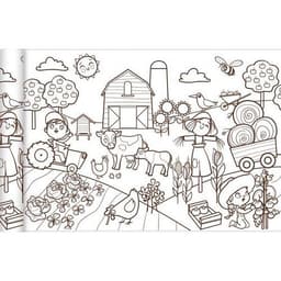 Papier spécial affiche Graffy Roll 90 g - Petit monde agricole - Image principale