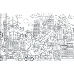 Papier spécial affiche Graffy Roll 90 g - Ville écologique - Image principale
