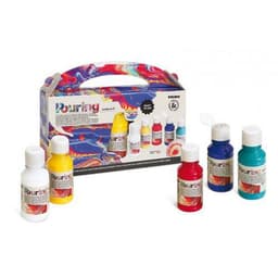 Set de 5 flacons 100 ml acrylique prête à l'emploi spécial pouring - Image principale