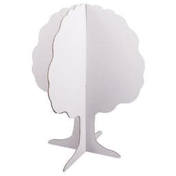 Pommier à monter en carton blanc hauteur 24 cm (Lot de 10) - Image principale