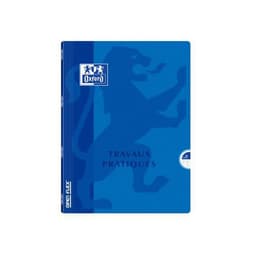 OXFORD Cahier de Travaux Pratiques OpenFlex 17x22cm Grands Carreaux Seyès/Uni Blanc 80 Pages Agrafées Couvertu - Image principale