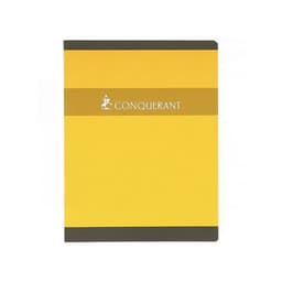 CONQUERANT Cahier de Devoirs 17x22cm Petits Carreaux 5mm 96 Pages Agrafées Couverture Carte Coloris Assortis - Image principale