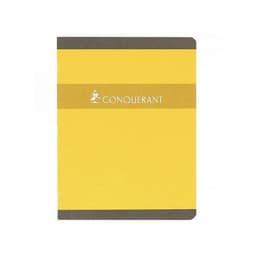 CONQUERANT Cahier de Devoirs 17x22cm Grands Carreaux Seyès 96 Pages Agrafées Couverture Carte Coloris Assortis - Image principale