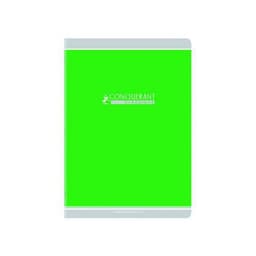 CONQUERANT Cahier Classique A4 Grands Carreaux Seyès 48 Pages Agrafées Couverture Carte Recyclée Coloris Assor - Image principale