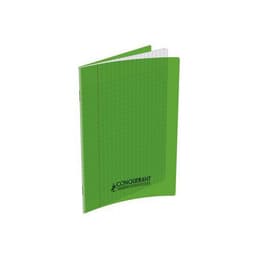 Cahier Conquérant Classique agrafé A4 140 pages 90g grands carreaux seyès Vert Polypro - Image principale