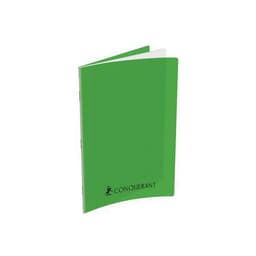 CONQUERANT Cahier A4 Grands Carreaux Seyès 192 Pages Agrafées Couverture Polypro Vert - Image principale