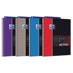 OXFORD Cahier Etudiants Activebook A4+ Petits Carreaux 5mm 160 Pages Reliure Intégrale Couverture Polypro Colo - Image principale