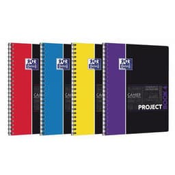 OXFORD Cahier Etudiants ProjectBook A4+ Petits Carreaux 5mm 200 Pages Reliure Intégrale Couverture Polypro Col - Image principale