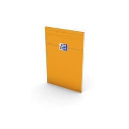 OXFORD Bloc-Notes Perforé Orange A4+ Petits Carreaux 5mm Margés 80 Feuilles Agrafées Couverture Carte Enduite - Image principale
