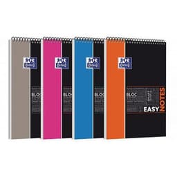 OXFORD Bloc-notes Etudiants Easynotes A4+ Petits Carreaux 5mm 160 Pages Reliure Intégrale Couverture Polypro C - Image principale