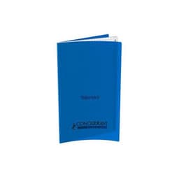 CONQUERANT Classique Répertoire 11x17cm Grands Carreaux Seyès 96 Pages Agrafées Couverture Polypro Bleu - Image principale