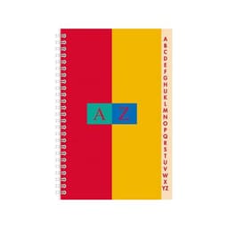 CONQUERANT Répertoire 11x17cm Petits Carreaux 5mm 100 Pages Reliure Intégrale Couverture Carte Recyclée Colori - Image principale