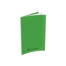 CONQUERANT Cahier A4 Grands Carreaux Seyès 192 Pages Agrafées Couverture Polypro Vert - Image principale