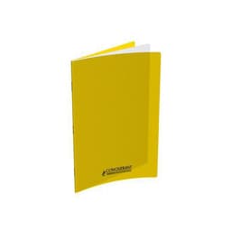 CONQUERANT Cahier Classique A4 Petits Carreaux 5mm 96 Pages Agrafées Couverture Polypro Jaune - Image principale