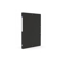 OXFORD Boîte Capacité Standard Memphis 24x32cm Dos 25mm avec Elastique Couverture Polypro Noir - Image principale