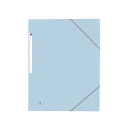 OXFORD Chemise 3 Rabats Top File + A4 avec Elastique Couverture Carte Bleu Pastel - Image principale