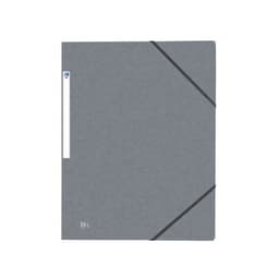 OXFORD Chemise 3 Rabats Top File + A4 avec Elastique Couverture Carte Gris - Image principale