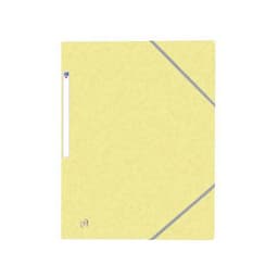 OXFORD Chemise 3 Rabats Top File + A4 avec Elastique Couverture Carte Jaune Pastel - Image principale