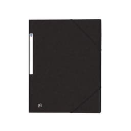 OXFORD Chemise 3 Rabats Top File + A4 avec Elastique Couverture Carte Noir - Image principale