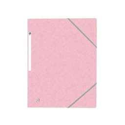 OXFORD Chemise 3 Rabats Top File + A4 avec Elastique Couverture Carte Rose Pastel - Image principale