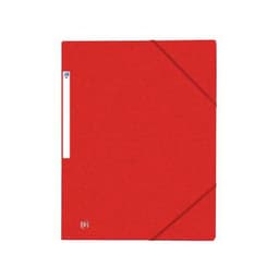 OXFORD Chemise 3 Rabats Top File + A4 avec Elastique Couverture Carte Rouge - Image principale