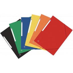 OXFORD Chemise 3 Rabats Top File + A4 avec Elastique Couverture Carte Coloris Assortis - Image principale