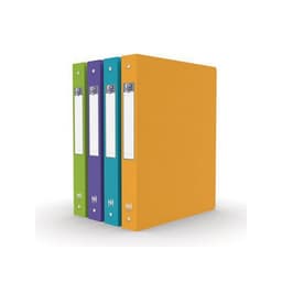 OXFORD Classeur Memphis A4 Dos 40mm 4 Anneaux Ronds Couverture Polypro Coloris Assortis - Image principale