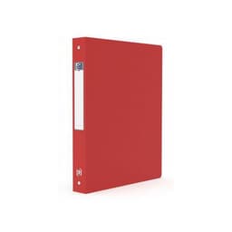 Classeur Memphis A4 Dos 40mm 4 Anneaux Ronds Couverture Polypro Rouge - Image principale