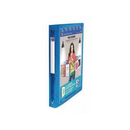 OXFORD Classeur Polyvision A4 Dos 30mm 4 Anneaux Ronds Couverture Polypro Bleu - Image principale