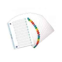 OXFORD Intercalaires Alphabétiques A4XL 20 Positions Carte Epaisseur 170g Blanc - Image principale