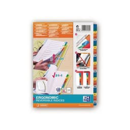 OXFORD Intercalaires Numériques A4XL 31 Positions Carte Epaisseur 170g Blanc - Image principale