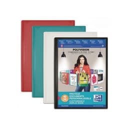 OXFORD Protège-Documents Polyvision A4 40 vues / 20 pochettes Couverture Polypro Opaque Coloris Assortis - Image principale