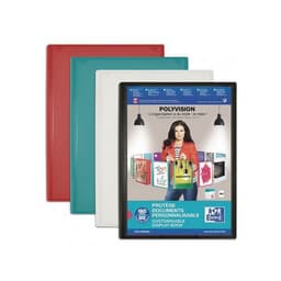 Protège-Documents Polyvision A4 160 vues / 80 pochettes Couverture Polypro Opaque Coloris Assortis - Image principale