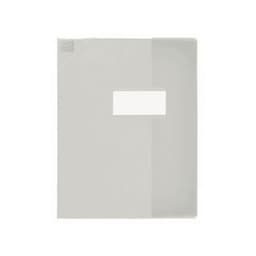OXFORD Protège-Cahier Strong Line 17x22cm avec Rabat Marque-Page PVC Translucide 15/100ème Incolore - Image principale