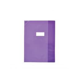 OXFORD Protège-Cahier Strong Line 24x32cm avec Rabat Marque-Page PVC Translucide 15/100ème Violet - Image principale