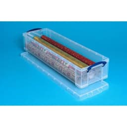 Bac 22 litres avec couvercle incolore et 2 trieurs pour les rouleaux de papier cadeau fresque et kraft - Image 2