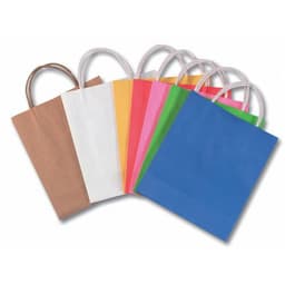 Sac en papier blanc vergé à décorer (Lot de 20) - Image 4