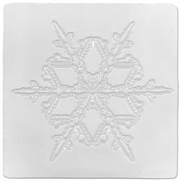 Lot 6 plaques relief flocons de différentes formes 17,5 x 17,5 cm. - Image 2