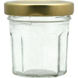 Lot 12 mini pots de confiture avec couvercle métal - Image 2