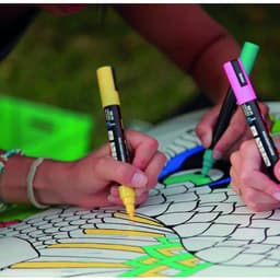 Marqueur POSCA PC5M pointe moyenne ogive 1,8 -2,5 mm - JAUNE - Image 2
