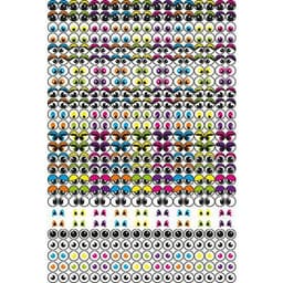 Pochette de 594 gommettes yeux . - Image 2