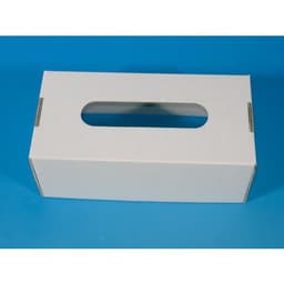 Boite de mouchoirs en carton blanc à décorer (Lot de 10) - Image 2