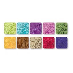 Lot 10 plaques de texture pour fimo - Image 3
