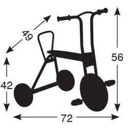 Tricycle à pédales selle 40 cm - Image 2
