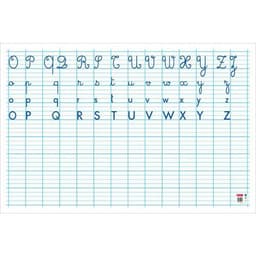 Tableau effaçable à sec 80 x 120 cm alphabet et seyes recto-verso - Image 2