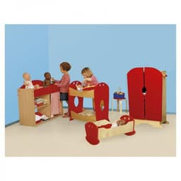 Berceau de poupée Rouge - Image 2