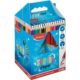 Schoolpack 144 crayons de couleurs en résine Maped 'School Peps' - Image principale