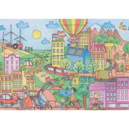 Papier spécial affiche Graffy Roll 90 g - Ville écologique - Image 3