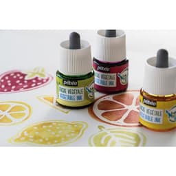 Set 5 flacons encre à dessiner végétale avec pipette 45 ml - Image 2